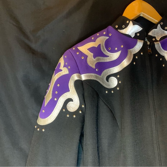 Hobby Horse Carousel Collection Sz XS Equestrian Horse Western Show Suit Purple - Picture 3 of 10